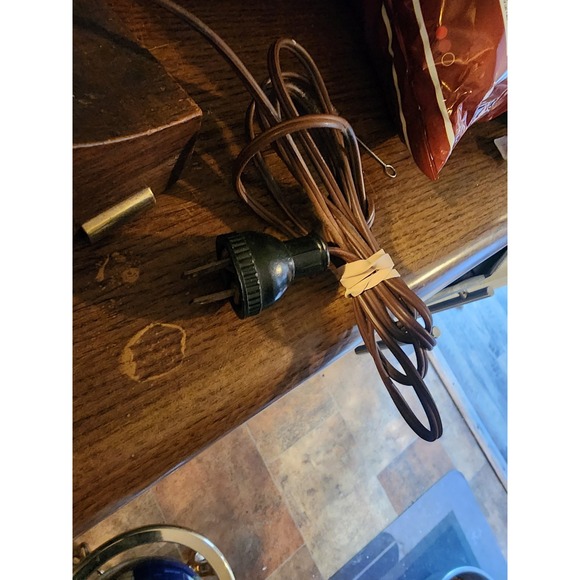 Vintage Rare Seth Thomas Mahogany Mantle Clock Electric Original Cord‎ Movement - Picture 2 of 9